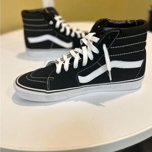 Vans Black and White High-Top Sneakers